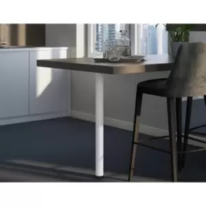 Rothley - Matt White Stainless Steel Table & Worktop Leg 870mm x 60mm - White