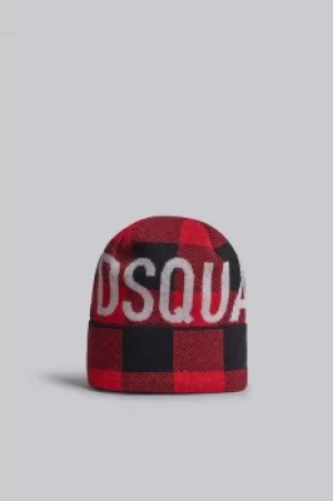 DSQUARED2 Men Hat Red Size OneSize 100% Wool