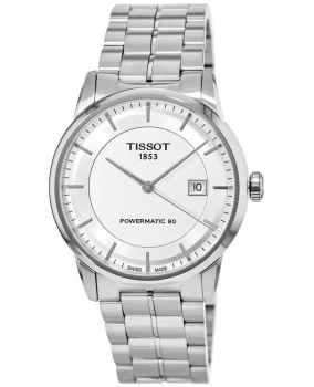 Tissot T-Classic Luxury Automatic Silver Dial Steel Mens Watch T086.407.11.031.00 T086.407.11.031.00