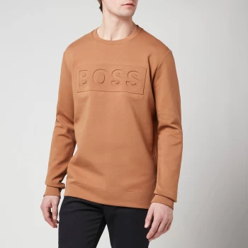 BOSS Athleisure Mens Salbo 1 Crewneck Sweatshirt - Medium Brown - XL
