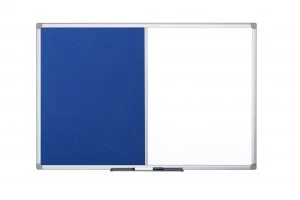Bi-Office Combination Magnetic and Felt Board 900x600mm XA0322170