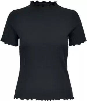 Only Emma High Neck Top T-Shirt black