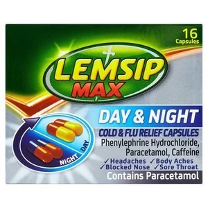 Lemsip Max Cold and Flu Relief Day and Night Capsules 16s