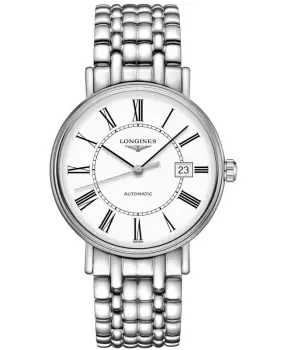Longines Presence Automatic White Dial Stainless Steel Mens Watch L4.922.4.11.6 L4.922.4.11.6