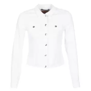 Only ONLTIA womens Denim jacket in White. Sizes available:UK 6,UK 10,UK 12,UK 14