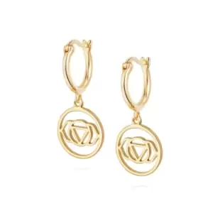 Daisy London Jewellery 18ct Gold Plated Sterling Silver Brow Chakra Earrings 18Ct Gold Plate