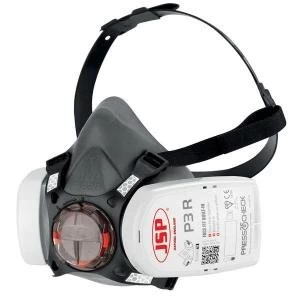JSP Force 8 Half Mask with Press to Check P3 Filters BHT0A3 0L5 N00 SP