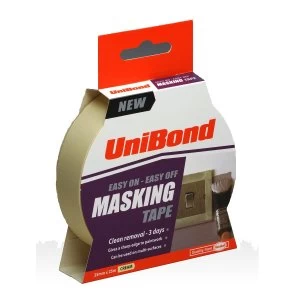 UniBond Easy On/Off Masking Tape Cream 25mm x 25m