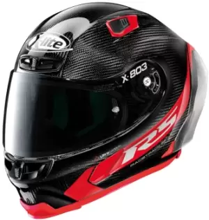 X-Lite X-803 RS Ultra Carbon Hot Lap Helmet, black-red, Size S, black-red, Size S