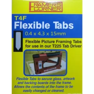 Charnwood T4F Picture Framing Flexible Tab, Pack of 2500
