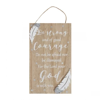 Thoughts of You Rectangle Plaque - Courage