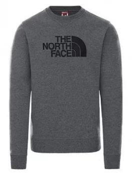 The North Face Drew Peak Crew - Medium Grey Heather, Size S, Men