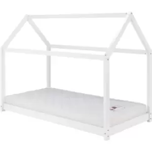 90cm House Bed White