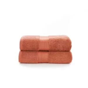 Deyongs Bliss Pima 2 Pack Bath Towel - Copper