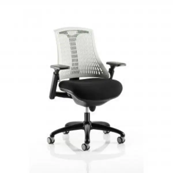 Flex Chair Black Frame With Moonstone White Back KC0072 59693DY EXR59693DY