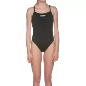Arena Women Sports Swimsuit Solid Light Tech High - Black
