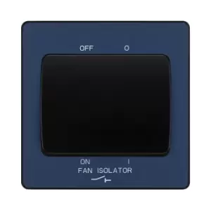 BG Evolve Matt Blue Fan Isolator Switch 10A Triple Pole - PCDDB15B