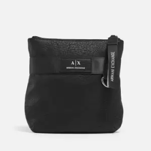 Armani Exchange Mens Flat Crossbody Bag - Black