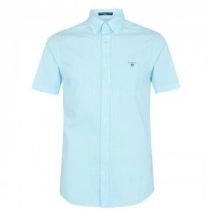 Gant Broadcloth Stripe Shirt - Aqua 429