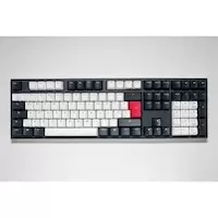 Ducky One2 Tuxedo Full Size USB Mechanical Gaming Keyboard Silent Red Cherry MX Switch (KON1808-SUKP