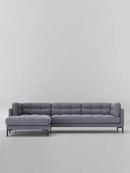Swoon Landau Smart Wool Corner Sofa - Left Hand Side - Corner Sofa - Anthracite
