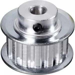 Aluminium Toothed belt disc Reely Bore diameter: 8mm Diameter: 38mm No. of teeth: 20