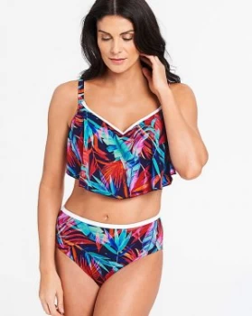 Elomi Paradise Palm Flounce Bikini Top