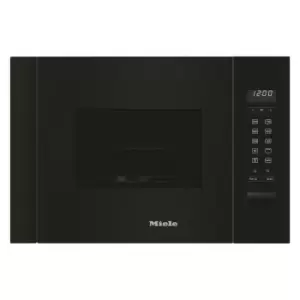 Miele 17L 900W 50cm Built-In Microwave with Grill - Black
