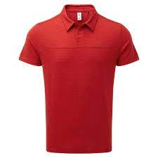 Tog 24 Crimson Adney Performance Stripe Polo Shirt - M - red