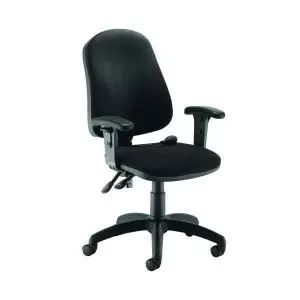 First Calypso Operator Chair with Lumbar Pump with Adjustable Arms