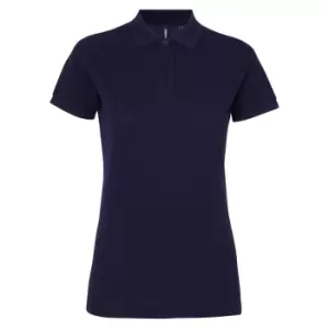 Asquith & Fox Womens/Ladies Short Sleeve Performance Blend Polo Shirt (2XL) (Navy)