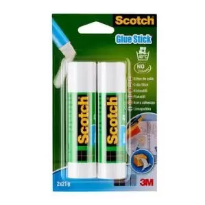 Scotch Permanent Glue Stick 21g Pack 2 7100115623 38788MM