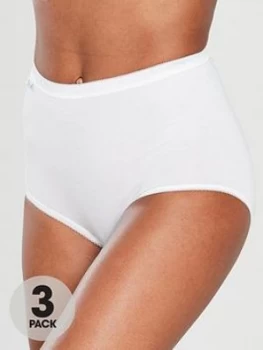 Sloggi Pk 3 Maxi Briefs., White, Size 26, Women