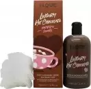 I Love...Chocolate Bathtime Treats Gift Set 500ml Bath & Shower Creme + Body Puff