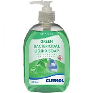 Cleenol Liquid Hand Soap Green Bactericidal 500ml