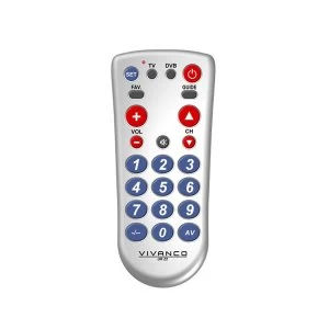Vivanco 2-in-1 Big Button Universal Remote