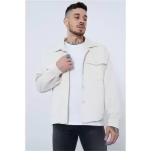 I Saw It First Cream Boxy Oversized Quilted Shacket - White