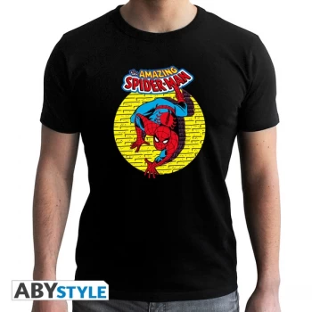 Marvel - Spdm Vintage Mens Small T-Shirt - Black