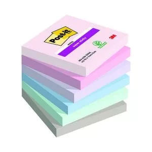 Post-it Super Sticky Notes Soulful 76x76mm 90 Pack of 6 7100259204