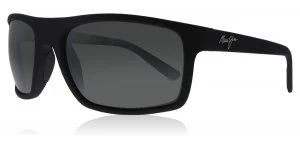 Maui Jim Byron Bay Sunglasses Matte Black Rubber Matte Black Rubber 62mm