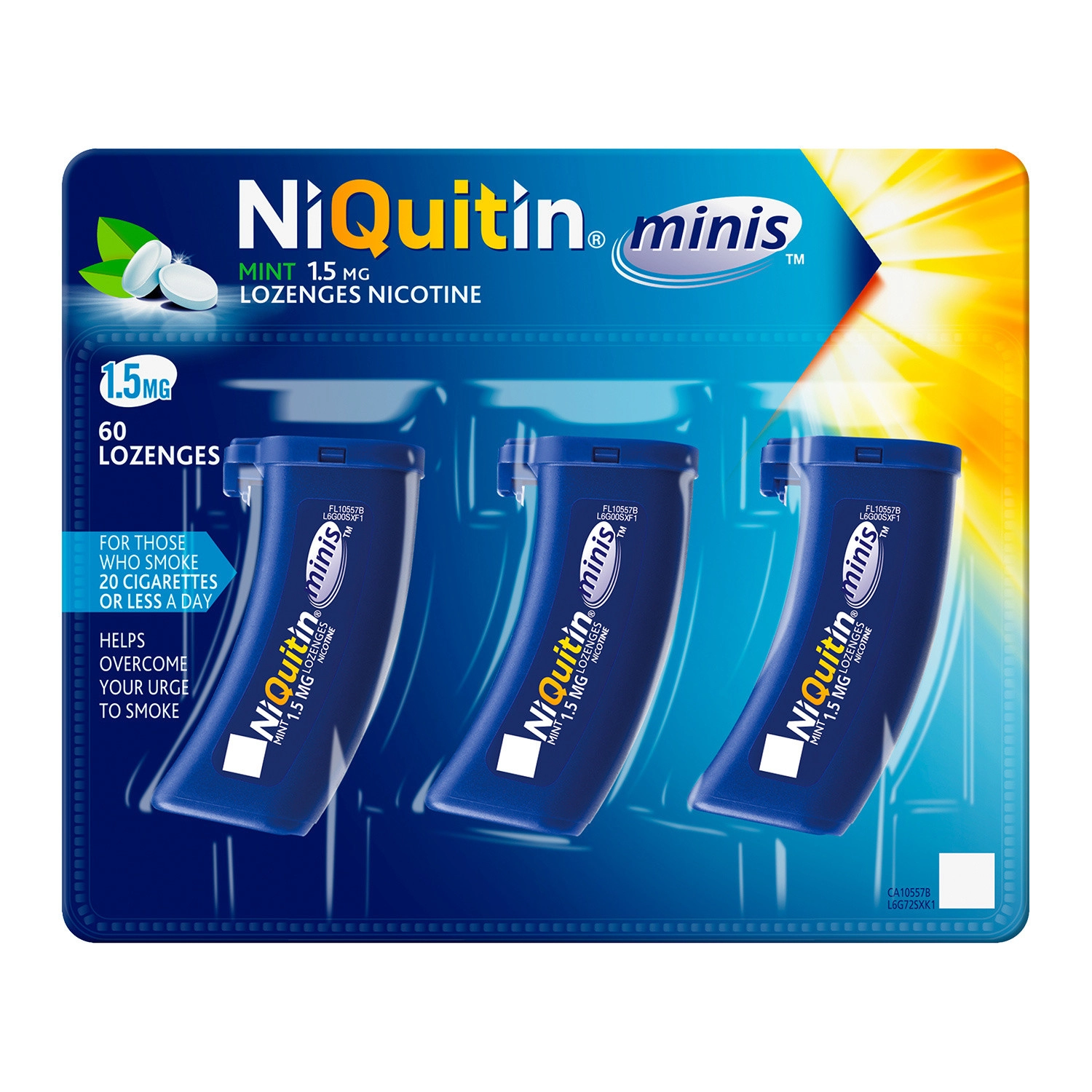 Niquitin Mint 1.5mg Lozenges Nicotine 60 Lozenges