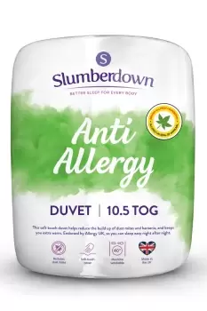 Slumberdown Anti Allergy 10.5 Tog Duvet - Size: Double - White