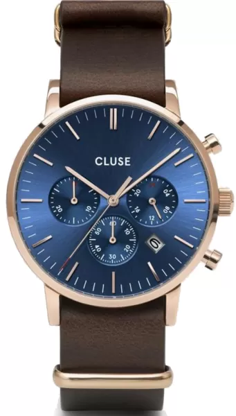 Cluse Watch Aravis Chrono Mens - Blue