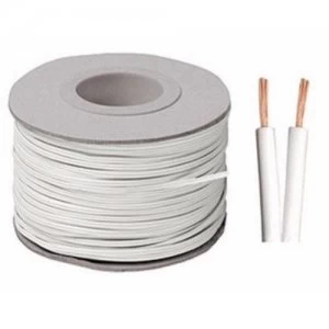 Labgear 13 Strand 2 Core Figure of 8 White Speaker Cable - 100 Meter