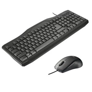 Trust Classicline Wired Keyboard and Mouse Bundle