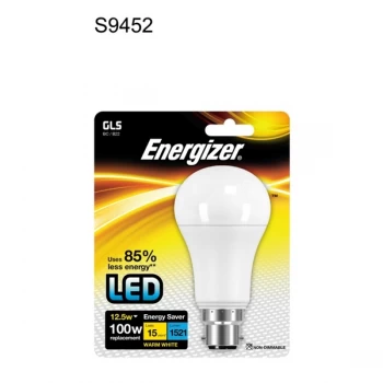 Energizer LED GLS 1521lm B22 Warm White BC 12.5w