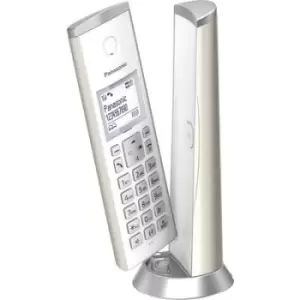 Panasonic KX-TGK220GN Cordless analogue Answerphone, Designer phone, Hands-free, base, incl. handset Champagne