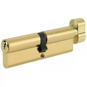 Yale 90mm Euro ThumbTurn Cylinder - Polished Brass - Brass