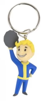 Official Fallout Vault Boy Barter Keyring / Keychain