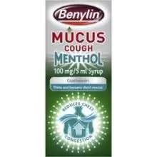 Benylin Mucus Cough Menthol 100mg/5ml Syrup 150ml